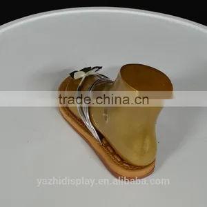 Fashion Flip-flops Display Golden Mannequin Feet and Foot for Shoes Display thumbnail-4