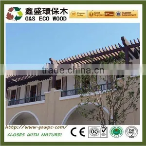Modern Furniture Designer Water Resistant Timber WPC Waterproof Pergola thumbnail-1