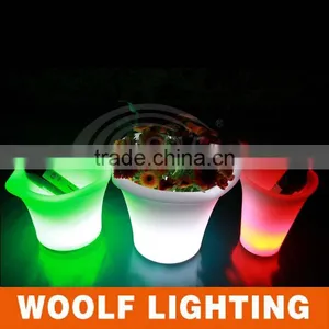 Plastic Outdoor Garden Decor Rechargeable LED Ice Bucket thumbnail-3