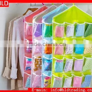 Factory Wholesale 16 Pocket Hanging Underwear Sock Closet Organizer thumbnail-1