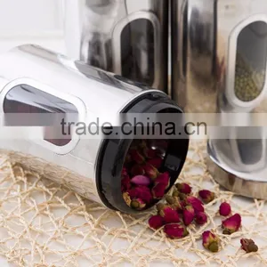 Custom Stainless Steel Tea Coffee Candy Storage Canister With Window thumbnail-3