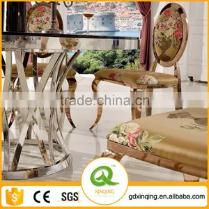 High Quality Durable Oval Glass Top Dining Table TH371 thumbnail-1