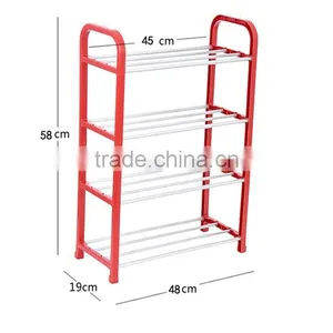 N282 Shoe Storage Cabinet Plastic + Metal Shoe Rack thumbnail-6