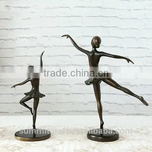 Elegant Resin Ballerina Figurine Bronze Ballerina Sculpture thumbnail-3
