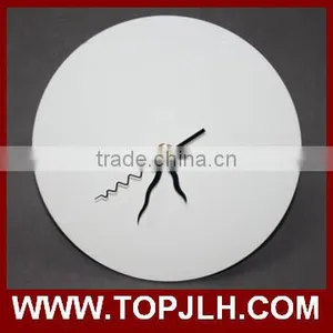 2017 China Suppliers TOPJLH Mini Wood Frame Sublimation Wall Clocks thumbnail-3