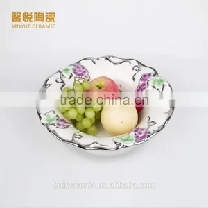 High Quality Silvery Electroplate Dish Ceramic Material thumbnail-1