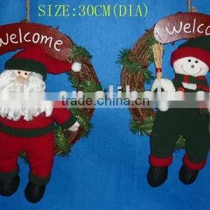 Holiday Items/ Christmas Gift Polyester Rattan Loop/vine Loop/ Christmas Decoration thumbnail-1