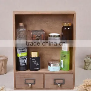 Two Drawer Wall Wooden Boxes thumbnail-3