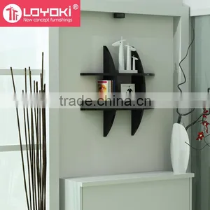 Home Wall Decor Cross Shelving Display New Intersecting Floating Shelf for Living Room thumbnail-1