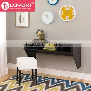 Floating Desk Storage Modern Wall Computer Desk Floating Hanging Shelving Space Saver Wall Mounted Desk thumbnail-3