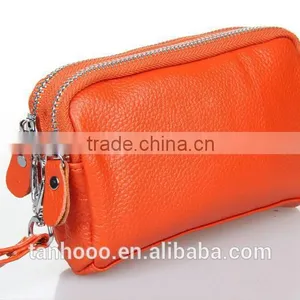 2017 Hot Sales Classical Design Genuine Leather Wallet High Qualityzippered Ladies Leather Wallet thumbnail-1