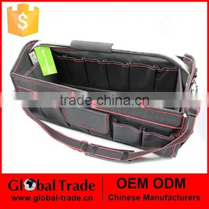 T0364 16" Collapsible Tool Tote Bag With Heavy Duty Base thumbnail-1