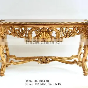 French Antique Wall Mirror and Console Table thumbnail-4