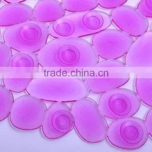 Fashion Wood Grain Oval Pvc Bath Mat thumbnail-3