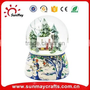 Resin Electric Christmas Snow Globes thumbnail-5