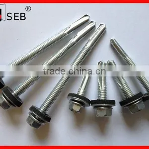 PT 5 Self Drilling Screw Hex Washer Head With EPDM Bonded Washer thumbnail-1