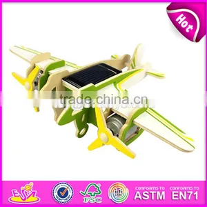 2017 New Design Diy Assemble Children Wooden Toy Airplanes W03B065 thumbnail-6