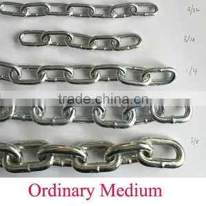 Zinc Plated Ordinary Mild Steel Medium Link Chain thumbnail-1