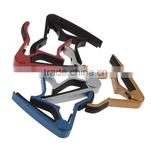 Aluminium Alloy New Black Quick Change Clamp Key Acoustic Classic Custom Acoustic Guitar Capo Guitar For Tone Adjusting thumbnail-1