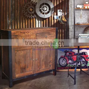 Buffet Industrial Style For Living Room With Mango Wood Antique thumbnail-1
