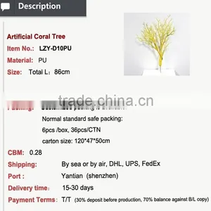 Artificial Dry Tree Branch for Festival Decoration Golden Coral Tree for Jewelry Hanging Table Setting Centerpieces thumbnail-2