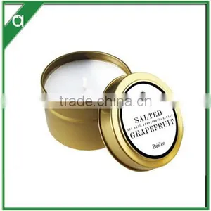 Small Luxury Travel Scented Candle in Gold Tone Tin thumbnail-2