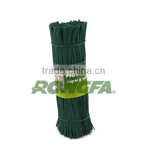 12cm Waterproof Plastic Metal Wire Twist Ties for Agriculture and Garden thumbnail-4