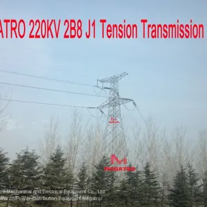 MEGATRO 220KV 2B8 J1 Tension Transmission Tower thumbnail-3