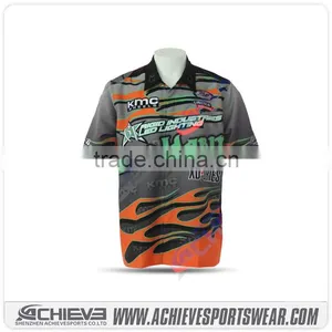 Wholesale Motocross Jersey Custom Racing Pit Crew Shirts thumbnail-4