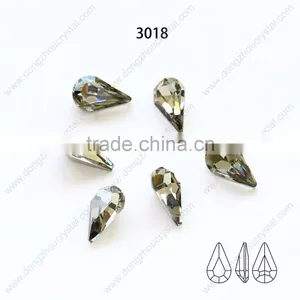 COLORS Small Crystal Teardrop Shaped Glass Beads for Clothing/jewelry/shoes/bags Decoration thumbnail-2
