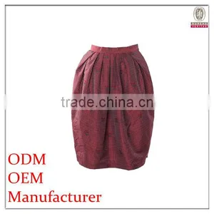 New Coming Lovely Printed School Girl's Plaid Skirt Uniform With New Design thumbnail-1