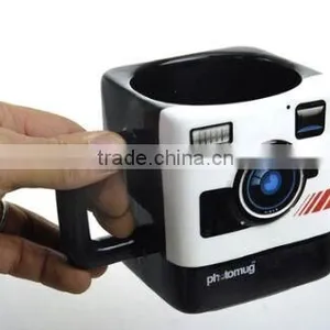 Retro Camera Photomug,Mustard Photo Mug thumbnail-1