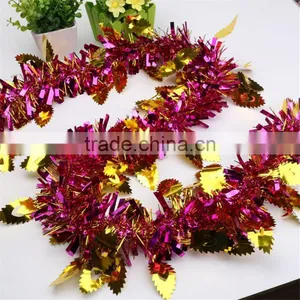 Good Quality Christmas Tree Decorations Tinsel Garland Colorful Large Indoor Decoration Wholesale thumbnail-4