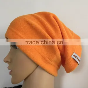 Promotional Winter Warm Orange Color Adult Polar Fleece Neck Warmer Hats thumbnail-5