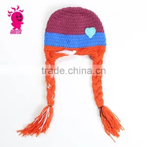2015 Hot Sale Hand Hook Baby Wool Hats, Color Matching Hats thumbnail-5