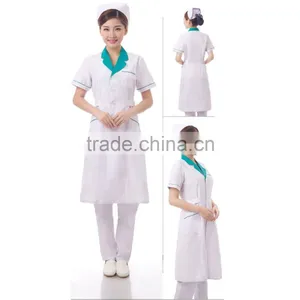 2016 Wholesale Cheap Hospital Uniform Designs Short Sleeve Nurse Uniform thumbnail-2
