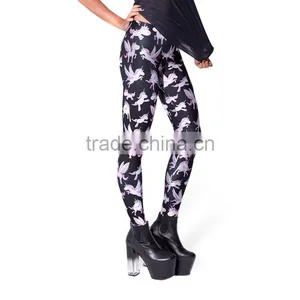 Wholesale Stretch Fabric Custom Logo Womens High Waist Leggings 2017 thumbnail-3