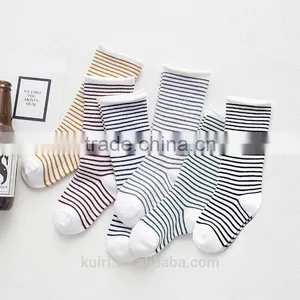 Kids Ombre Strip Children Sock for Girl Lovely Girl Sock Colorful Cotton Socks for 1-10 Years Baby Girl Clothes thumbnail-3