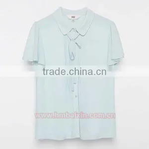 Custom Ladies White Blouses/ Fashion Blouses Design/ Custom Blouse Garment Supplier thumbnail-2