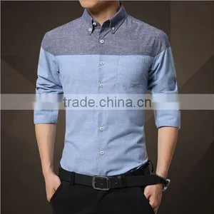 Wholesale Walson D82310f 2016 Korean Garment Latest Fashion Dress Mens Shirt Apparel thumbnail-1