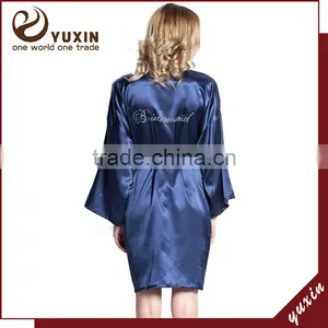 Bath Robe Women's Sleepwear Silk Robes Nightgown/Bathrobe SR0009 thumbnail-1
