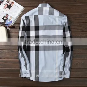 Button Down Collar Checkered New Design Custom Polo Shirt for Man thumbnail-2