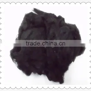 3D/6D/15D Black Recycled Polyester Staple Fiber for Non Woven With Low Price thumbnail-2