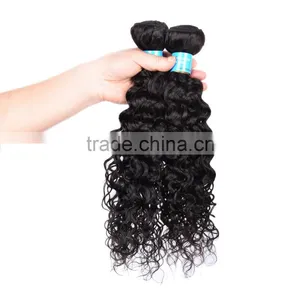 Natural And Beautiful Cheap Remy Water Wave Virgin Brazilian and Peruvian Hair Weave thumbnail-2