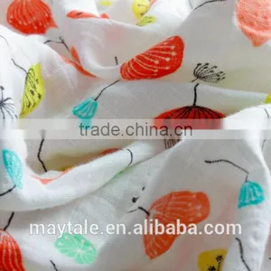 100% Organic Cotton Muslin Swaddle Blanket 47"x47" thumbnail-2