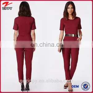 Midi Sleeve High Waist Jumpsuit for Women 2015 thumbnail-1