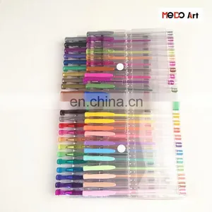 Two Layers PVC Bag Packing Colorful Gel Pen Set 48 for Artist Paiting thumbnail-3