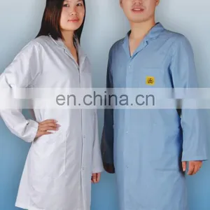 Best Selling Unisex Design Antistatic 3/4 Length Esd Uniform Smock for Cleanroom Worker thumbnail-3