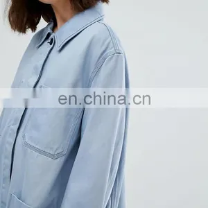 Gold Supplier Dust Coat Button Shoulder Two Pocket OEM Chinese Winter Coat thumbnail-4