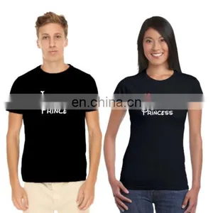 Top Selling Products in Stylish Fashion Custom Print Unisex or Lover's T-shirts 100% Cotton Matching Couple T Shirt thumbnail-4